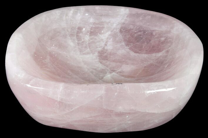 Polished Rose Quartz Bowl #232403